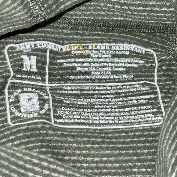 Flame Resistant Army Combat Shirt -- NWT - Picture 3 of 10